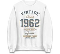 Vintage Born in 1962 Jumper. Birthday Gift. Well Aged Original Parts Jumper White