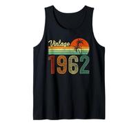 Vintage Born in 1962 Years Old 64th Birthday Gifts Funny Tee Tank Top