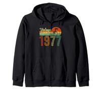 Vintage Born in 1977 Years Old 48th Birthday Gifts Funny Tee Zip Hoodie