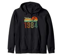 Vintage Born in 1984 Years Old 41st Birthday Gifts Funny Tee Zip Hoodie