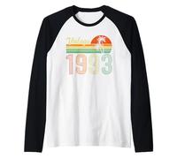 Vintage Born in 1993 Years Old 33rd Birthday Gifts Funny Tee Raglan Baseball Tee
