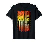 Vintage Born In 1996 American Flag 30th Birthday 30 Year Old T-Shirt