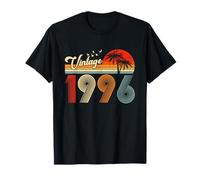 Vintage Born in 1996 Retro 30th Birthday Gifts 30 Years Old T-Shirt