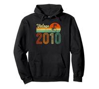Vintage Born in 2010 Years Old 15th Birthday Gifts Funny Tee Pullover Hoodie