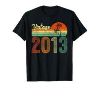 Vintage Born in 2013 Years Old 12th Birthday Gifts Funny Tee T-Shirt
