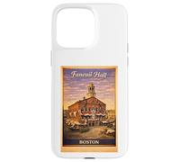 Vintage Boston Faneuil Aerial American Revolution Travel Art Case for iPhone 15 Pro Max