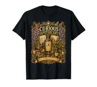 Vintage Botanical Apothecary Gothic Herb Illustration Design T-Shirt