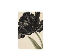 Vintage Botanical Black Parrot Tulip Car Air Fresheners 4 Pcs Hanging Scented Cards Fragrance Scented Cards For Car Aromatherapy Tablets