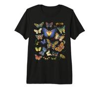 Vintage Botanical Butterfly Shirt Tshirt Premium T-Shirt