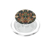 Vintage Botanical Dark Floral Navy Rust Boho Pattern PopSockets PopGrip for MagSafe