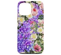 Vintage Botanical Flower Art Rose Peony Lavender Lilac Flora Case for iPhone 13 Pro Max