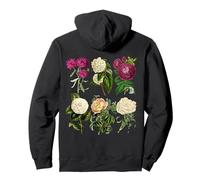 Vintage Botanical Flower Collection Pullover Hoodie