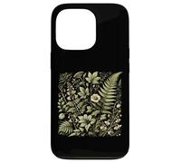 Vintage Botanical Flower Fern Leaf for Gardeners Case for iPhone 13 Pro