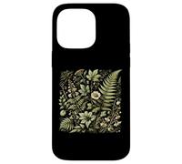 Vintage Botanical Flower Fern Leaf for Gardeners Case for iPhone 14 Pro Max