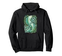 Vintage Botanical Merman Anatomy Marine Art Pullover Hoodie