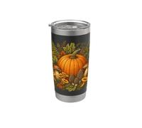 Vintage Botanical Pumpkin Foraging Autumn Harvest Stainless Steel Insulated Tumbler