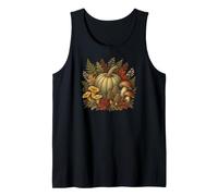 Vintage Botanical Pumpkin Foraging Autumn Harvest Tank Top