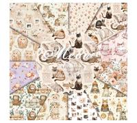 Vintage Botany Pattern Scrapbook Paper Pack, 24 Sheets 6x6 Inches, Premium Cardstock for Origami, Scrapbooking, Decoupage, Card Making, Craft Paper Sheets for Journaling & DIY Projects (cat)