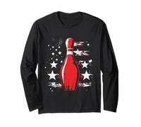 Vintage Bowling Flag Long Sleeve T-Shirt