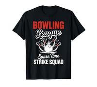 Vintage Bowling League Team Retro Strike Squad Bowler T-Shirt
