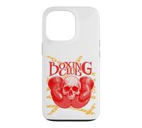 Vintage Boxing Gloves Boxer Skull Case for iPhone 13 Pro