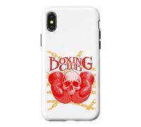 Vintage Boxing Gloves Boxer Skull Case for iPhone X/XS