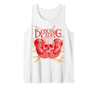 Vintage Boxing Gloves Boxer Skull Tank Top