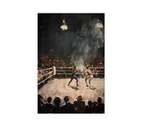 Vintage Boxing Poster Canvas Poster Bedroom Decor Landscape Office Room Decor Gift 16x24inch(40x60cm)
