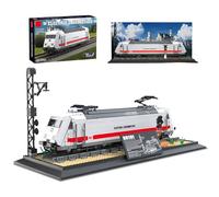 Vintage BR101 Steam Train Building Set with Track, Railway Locomotive Building Blocks for Adults, City Train Model Toys, Gift for Kids Boys (1546 PCS)
