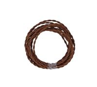 Vintage Braided Flex Cable, 2 Core 0.75mm² Copper Electrical Lamp Cord Vintage Braided Fabric Wire for DIY Pendant Table Floor Wall Light Auburn Black Red, 1-30 Meters(Auburn,10meter)