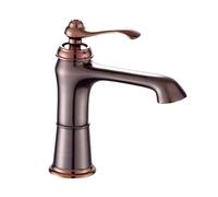 Vintage Brass Bathroom Sink Faucet Single Handle Antique Style Hot and Cold Water Mixer Retro Basin Tap Elegant Lavabo Fixture for Home Décor
