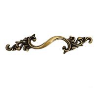 Vintage Brass Cabinet Pulls 140mm European Drawer Handles Matte Brushed
