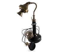 Vintage Brass Candlestick Telephone Full Working Rotary Dial Retro Telephone Christmas Decorative Gift