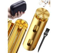 Vintage Brass Cigarette Roller - Manual Roller - Practical Cigar Roller - Elegant and Luxurious Tobacco Roller for Men and Women - Compact and Lightweight - Durable Tabaco Roller Machine
