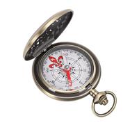 Vintage Brass Compass, Compact Pocket Compass, Lightweight Survival Compass for Hiking Camping Mountain Trekking Nature Exploration