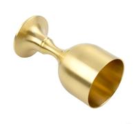 Vintage Brass Drinking Wine Glass Tumbler Cup for Party Bar Wedding Use, Antirust Material with Comfortable Smooth Edge, 15ml 30ml (L)