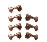 Vintage Brass Guitar Tuners - Precision Tuning Pegs for Acoustic & Electric Guitars, Retro Replacement Machine Heads (4L3R)