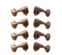 Vintage Brass Guitar Tuners - Precision Tuning Pegs for Acoustic & Electric Guitars, Retro Replacement Machine Heads (4L4R)