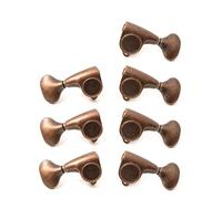 Vintage Brass Guitar Tuners - Precision Tuning Pegs for Acoustic & Electric Guitars, Retro Replacement Machine Heads (3L4R)