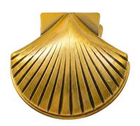 Vintage Brass Journal Clip Large Metal Binder Clips for Travelers Notebook Accessories Retro Shell Design Page Holder for Reading Writing Decorative Paper Clamp Office Gift for Men Women