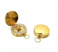 Vintage Brass Pocket Compass | Army Military Style Retro Navigation Compass | Classic Outdoor Compass for Hiking, Camping, Bushcraft, Scouts & Survival Gear