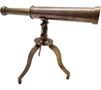 Vintage Brass Telescope Tripod Nautical Desktop Pirate Spyglass Royal Collectible Idea For Home Decor