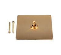 Vintage Brass Toggle Light Switch 86mm Wall Rocker Lever Panel for Home Lighting Single Pole Manual Control(1 Gang)
