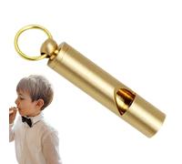 Vintage Brass Whistle - Loudest Survival Keychain Whistle, Solid Metal emergencies Signal Whistle | Distinct Serve a Long Time, Versatile Design for Hiking Camping Coaching Outdoor Adventures