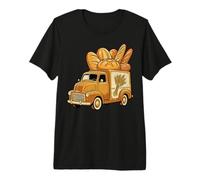 Vintage Bread Truck Sourdough Baking Graphic Home Baker Premium T-Shirt