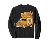 Vintage Bread Truck Sourdough Baking Graphic Home Baker Sweatshirt