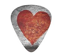 Vintage Brick Wall Printed Guitar Picks 12 Pack Picks Sampler With Storage Box For Guitar Bass Ukulele 0.46mm