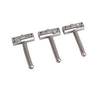 Vintage Bridge for Telec-aster with Titanium Alloy Saddles & 3-Brass Barrel Fixed Guitar Bridge