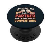 Vintage Bridge Player Partner Contract Bridge PopSockets Adhesive PopGrip