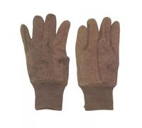 Vintage British Army Gloves Brown 100% Cotton Work General Purpose